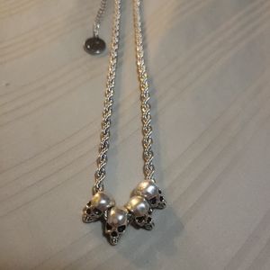 Quality Stainless steel skull necklace